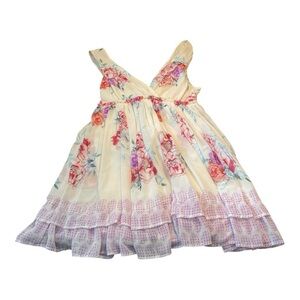 Free People Floral Chiffon Mini Dress SP